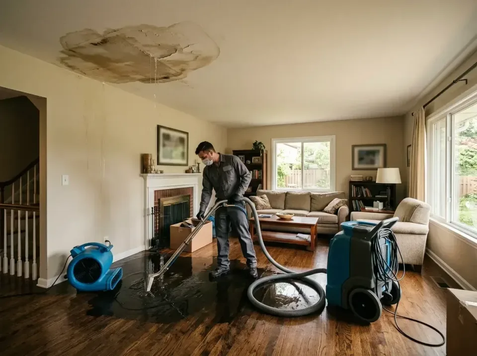 attic-pipe-burst-ceiling-drip-008 — frequently asked questions, Water Damage Restoration & Carpet Care in Kinsey, AL